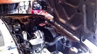 Rx7 FB 1985, 12a engine, racing beat exhaust, Weber 48IDF carburetor. First start after one year