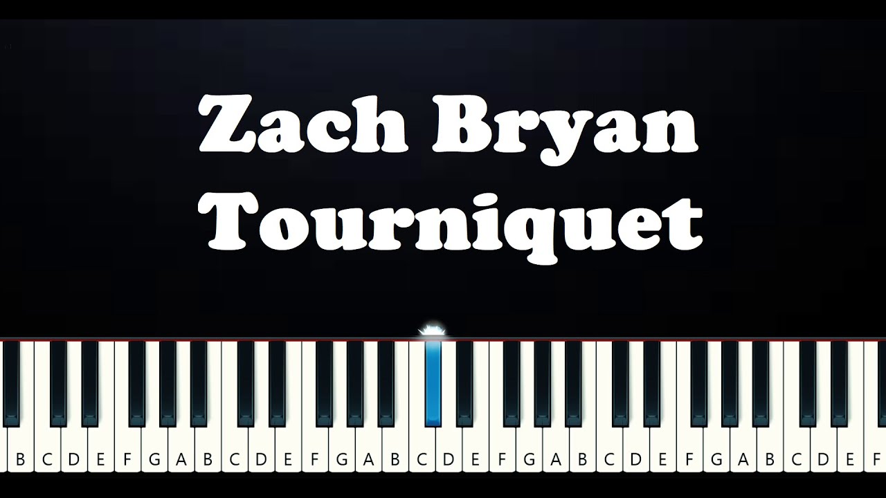 Zach Bryan Tourniquet (Piano Tutorial) YouTube