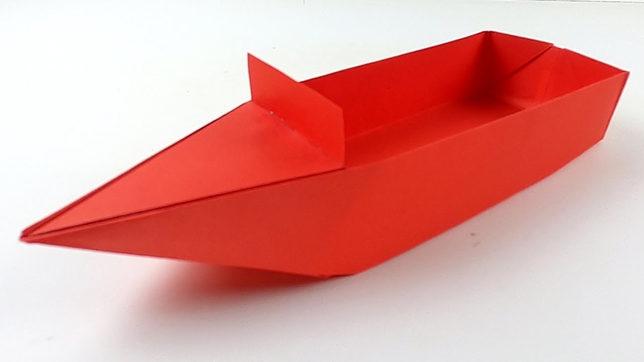 yacht with paper