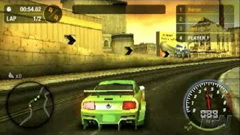 Need for Speed Most Wanted 5-1-0 Sony PSP Gameplay - NFSMW