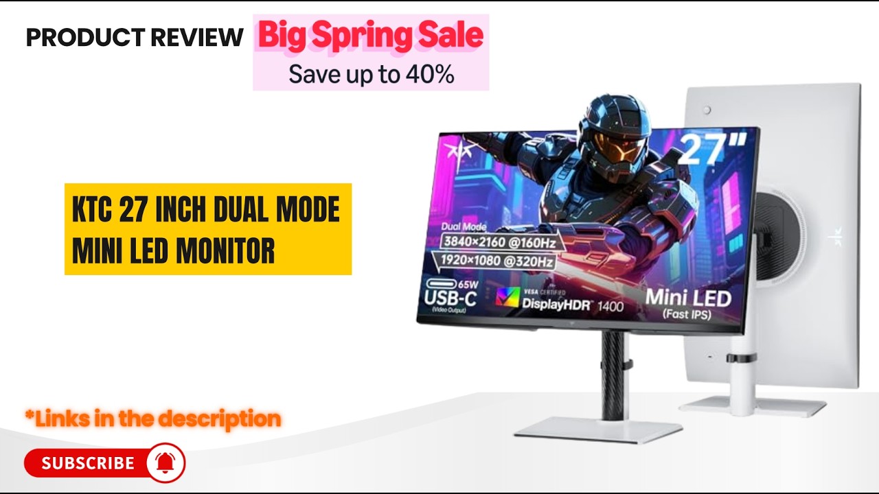 KTC 27” Mini LED Gaming Monitor Review 🔥 4K 160Hz / 320Hz Dual