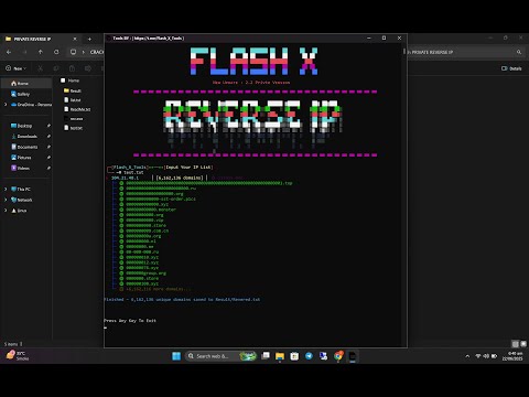 PRIVATE Reverse IP Lookup Tutorial 🔍 | 6 Million+ Domains per IP | Flash-X Tools Setup & Guide