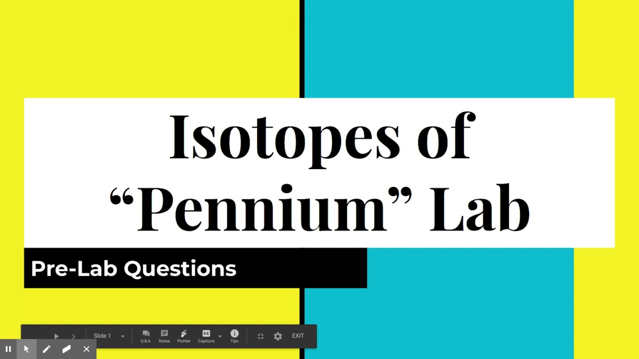 Pre Lab Isotopes of "Pennium" - YouTube