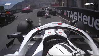 Nico Hülkenberg Onboard Crash During Monaco Race 2024