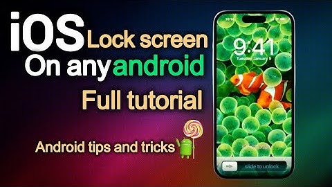 iOS lock 🔐 on any android phone || iOS ka lock screen #iphone #lockscreen #tutorial 