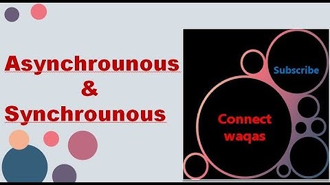 synchronous & Asynchronous Transmission  || computer science ist year