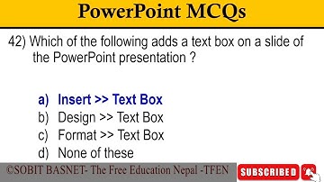 Most Important MS PowerPoint MCQs