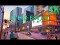 Phoenix Downtown Walk Part 1/2, Arizona USA 4K - UHD
