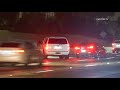 Bad Drivers of Los Angeles Nearly Crash Into Stalled Car On I-5 (Caught On Camera)