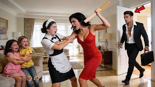 Undercover Mafia Boss Saw the Maid Protecting His Twins From His Fiancée