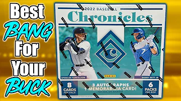 BEST BANG FOR YOUR BUCK! | 2022 Panini Chronicles Baseball Hobby Box Review