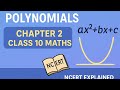 Chapter 2: Polynomials |NCERT classX | Example 2, 3 &amp; 4 | English