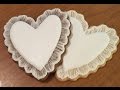 Lacy Brush Embroidery Heart Cookie!