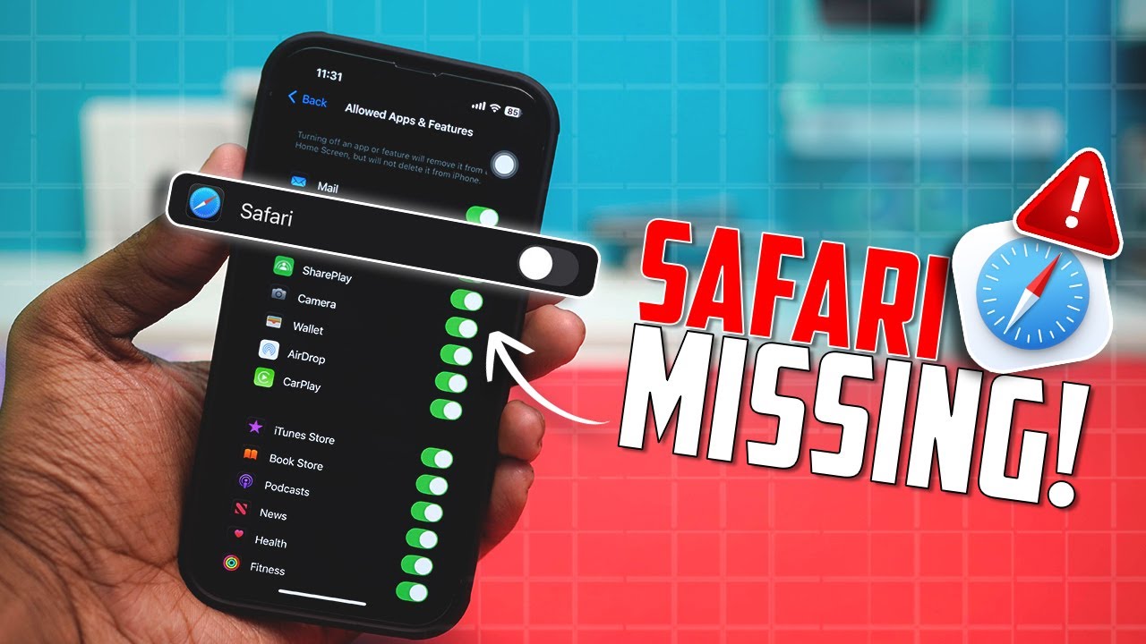 How to Fix Safari Browser Missing on iPhone | Restore Safari App - YouTube