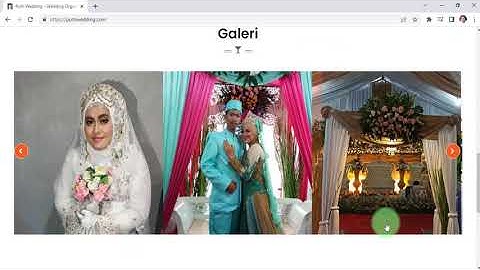 Contoh desain web untuk jasa EO/WO - Butuh website wedding organizer?