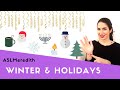 Learn ASL: Sign language vocabulary for winter holidays: Christmas, Hanukkah, New Year