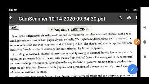 Asp Std 11 English unit 4 Read 1 Mind body medicine Part 1