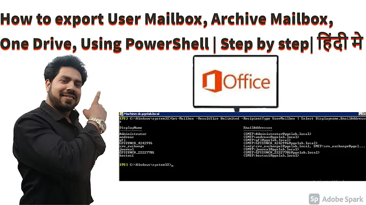 #How to Export User Mailbox, Archive Mailbox, One Drive, Using PowerShell Step By Step in Hindi
