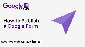 How to Publish a Google Form