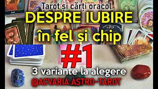 Etalare In Tarot & Carti-Oracol Partea 1 Piatra Rosie Despre Iubire 3 Variante La Alegere