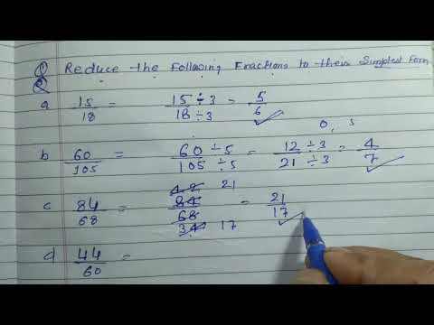 Reduce the following