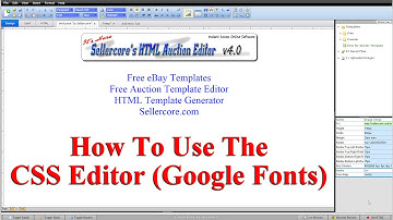 How To Edit CSS Font Styles When Generating Free eBay Templates