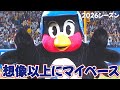 想像以上にマイペースかもしれないつば九郎😂