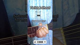 Twist &amp; Shout by The Beatles Guitar Tutorial // Twist &amp; Shout Guitar Lesson for Beginners#shorts