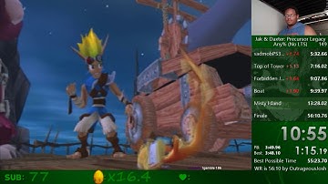Jak and Daxter No LTS Speedrun in 55:52!!