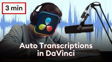 Learn Auto Transcriptions in DaVinci Resolve in 3 Minutes - Quick Tip Video