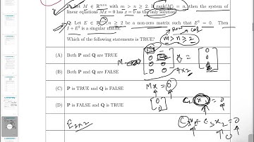 Gate Data Science And AI || Linear Algebra Previous Year Questions Practice 2022 #gatedsai #gate2023