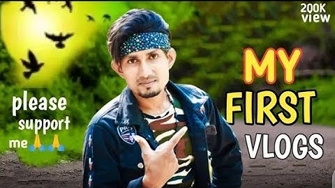 My First Vlog❤️🙏 || My First Video On Youtube @Active Rahul