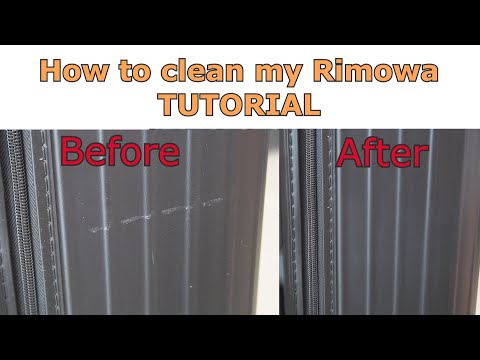 How to clean RIMOWA SUITCASES - DIY Tutorial