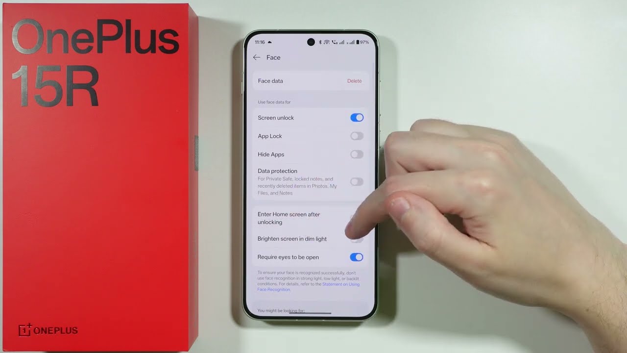OnePlus 15R: How to Unlock with Face without Swiping (Remove Swipe after Face Unlock)
