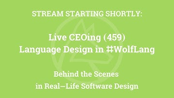 Live CEOing Ep 459: Language Design in Wolfram Language [Game Theory]