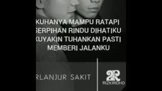 RIZKI RIDHO TERLANJUR SAKIT(KARAOKE NO VOCAL)