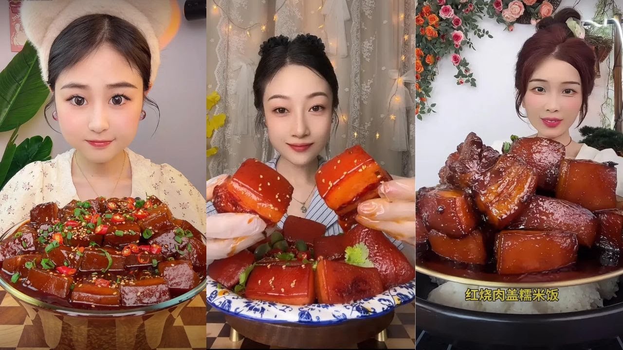 ASMR MUKBANG 중국먹방 chinesefood [pork belly 3] 🍖