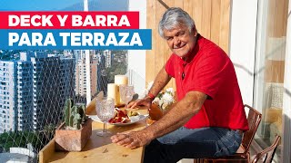 Cómo construir una barra de balcón y deck para terraza