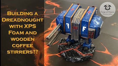 DIY W40K building a DREADNOUGHT - Miniature Crafting - W40K Diorama