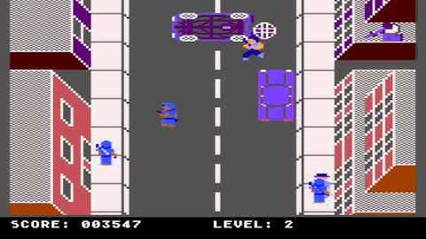 LA SWAT Atari 800 Game