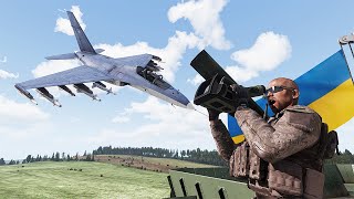 Expensive Russian Fighter Airstrikes On Ukrainian Air Base Failed - Arma 3