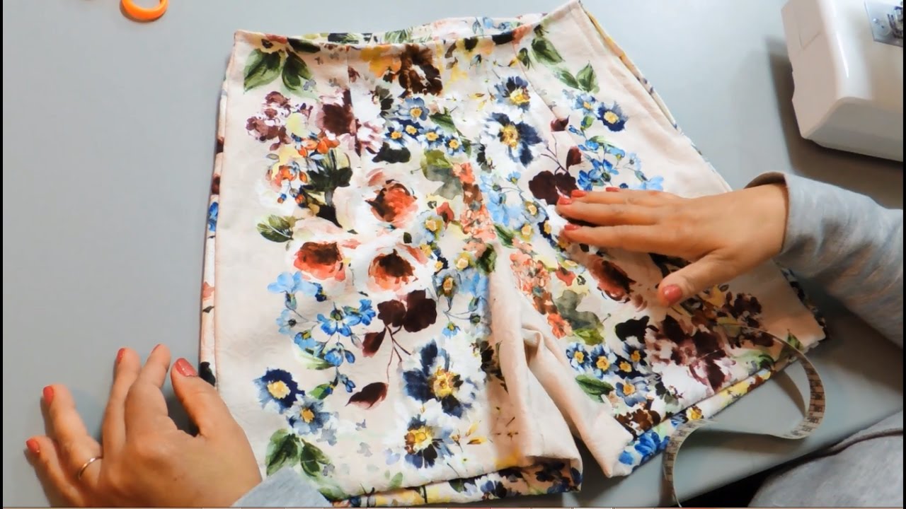 short de tecido cintura alta soltinho