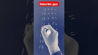 12 times table |12 times table worksheet #tips #shorts #trick