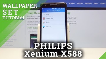 How to Change Screen Wallpapers on Philips Xenium X588 - Set Wallpaper