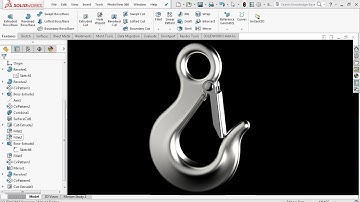 Advanced Modeling - Hook - SolidWorks Tutorial