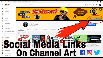 How to ADD social media links on Youtube Channel Art 2020 - Clickable Links