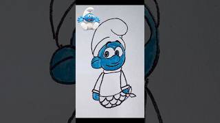 Draw Mermaid Baby Smurf Smurfs 646