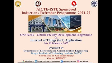 Inauguration Ceremony of Online FDP on IoT Application (14th to 19th February 2022)