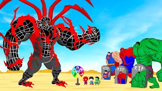 Rescue Evolution Of BLACK SPIDERMAN DEVIL & HULK, SUPDERMAN : Who Is The King Of Super Heroes?