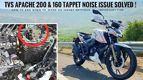 TVS Apache 160 & 200 4V TAPPET NOISE issue RESOLVED ! Important Tips | TVS Apache 200 4V | 160 4V